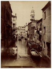 Paolo Salviati, Italia, Venezia, Sant'Antonino vintage albumen print Tira