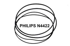 COURROIES SET PHILIPS N4422 MAGNETOPHONE A BANDE EXTRA FORT NEUF FABRIQUE N 4422