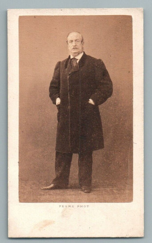 Cdv homme redingote photo - a, la