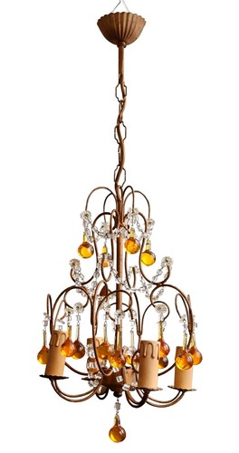 Lustre pampilles murano - lustre,