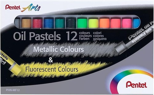 Pentel pastels huile 12 - à, l'huile