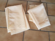 2 Morceaux de voilage jaune pâle