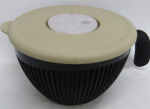 Vtg tupperware black beige - tupperware, black/beige