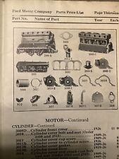 Rare Catalogue Pieces ORIGINAL 1926 FORD T  1909-1926.
