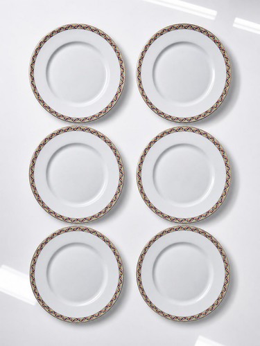 Suite assiettes plates en - de, 6