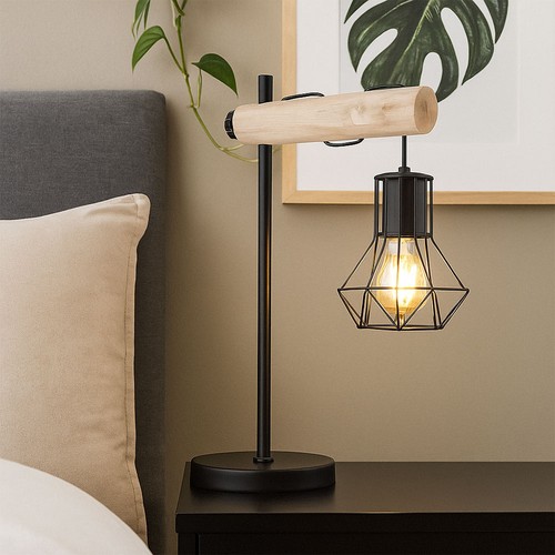 Lampe table bois - lampe, de