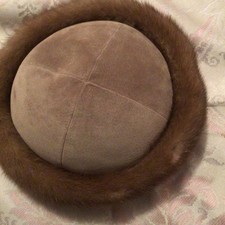 TOQUE.    CHAPEAU   Daim. Véritable. Vison État Impeccable