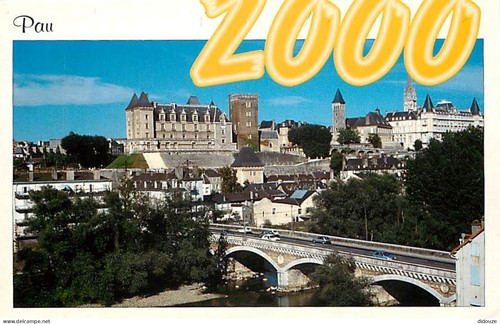Carte postale pau - carte,