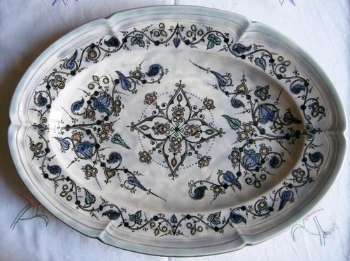 Plat ceramique quimper - plat,