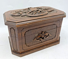 Antique french Napoleon III jewelry box 19th century woodwork