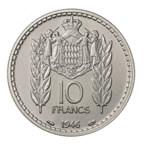 Pièce francs monaco - 10,
