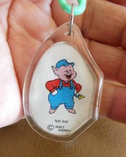 Ancien porte clé Cochon Naf-Naf Walt Disney Années 60.