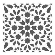 Pochoir mural marocain