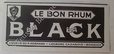 Publicité Le bon rhum Black