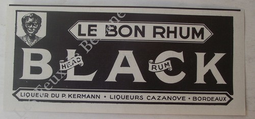 Publicité bon rhum black - bon,