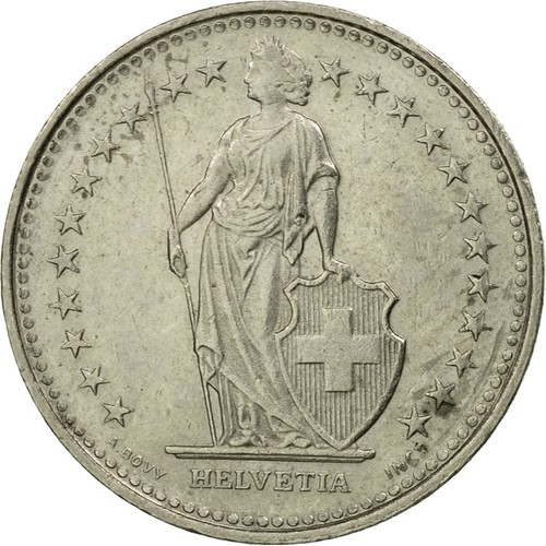 Monnaie suisse 2 - monnaie,, 1/2