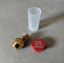 Gicleur DANFOSS 0,60 45°S Débit 0.60 USgal/h angle 45° Type S chaudière Fioul