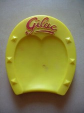 Ramasse monnaie Gilac buvard fer à cheval en plastique de 19,5 cm des années 60