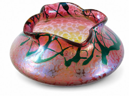 Ancien vase art nouveau verre - vase,