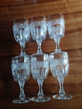 Lot de 6 verres à porto en cristal