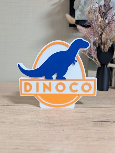 Dinoco logo décoratif - dinoco,