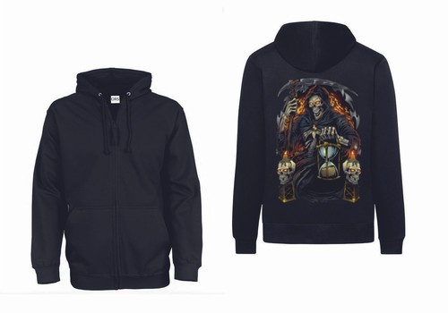 Veste sweatshirt noir salman - veste,