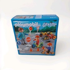 Playmobil City Life 5571: Enfants Avec Agent De Securité Routière/ Neuf Et...