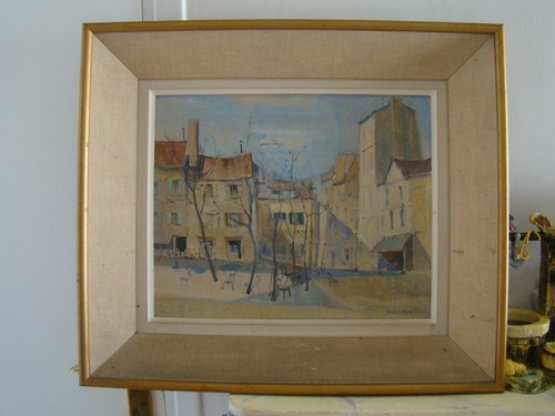 Huile sur panneau claude le - sur,