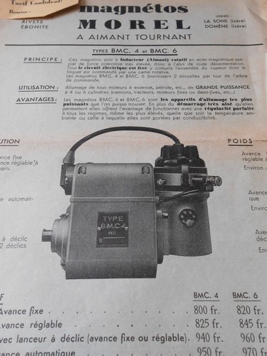 Fiche technique magnéto - technique, morel