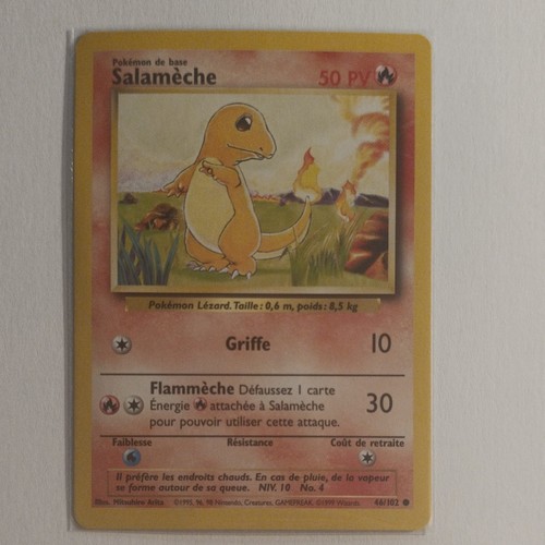 Carte pokemon salamèche - carte,