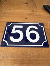 (v38) PLAQUE EMAILLEE EMAIL NUMERO DE RUE  N° 56