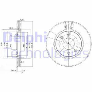 Disque frein ventilé - disque,