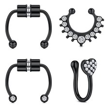 Faux Anneau de Nez Aimant Faux