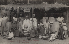 Zoo humain, Exposition coloniale, Belgique, Gand, La cuisine  Original vintage p