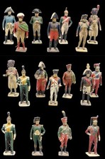 VERTUNNI 18 Figurines EMPIRE / antique toy soldier
