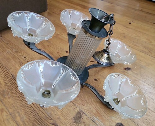 Lustre art déco petitot - art,