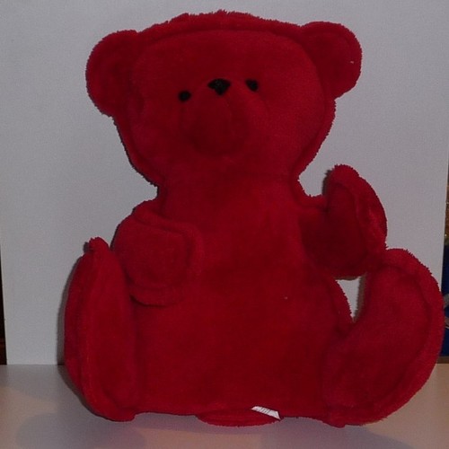 Doudou ours bnp - bnp, rouge