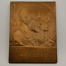 Plaque medaille bronze pierre - plaque,