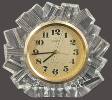 Pendule de cheminée en verre