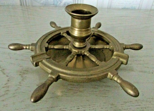 Cendrier bougeoir gouvernail - cendrier,
