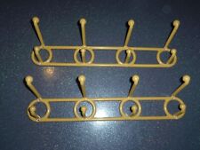 VINTAGE PORTE MANTEAU PLASTIQUE 8 patères DESIGN  70 SPACE AGE