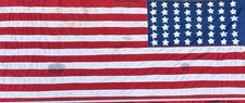 GRAND DRAPEAU US 48 ÉTOILES 230 X 95 cm LIBÉRATION USA GI US AMÉRICAIN WWII WW2