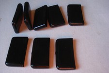 Lot de 8 embouts enveloppants pour fer plat 50x6mm noir patin chaise pied embase