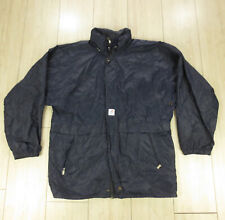 Imperméable Capuche Oversized Vintage 90s K-Way Homme L Bleu Nylon