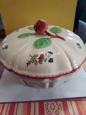 Soupière En Faïence De Gien "Lorraine"