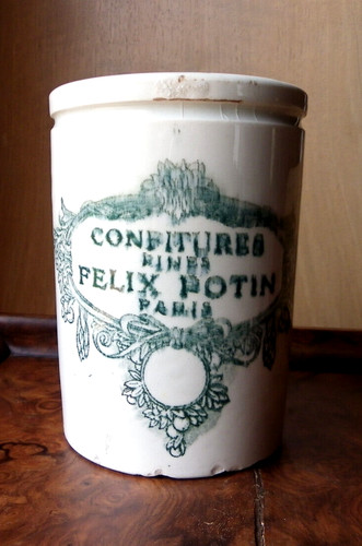 Ancien pot confitures fines - ancien,