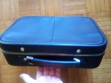 Agnès b. voyage - Sacoche valisette noire - cuir - Trousse - vanity case