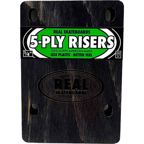 Real skateboards wooden risers - skateboards,