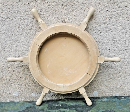 Cadre rond ancien bois - ,
