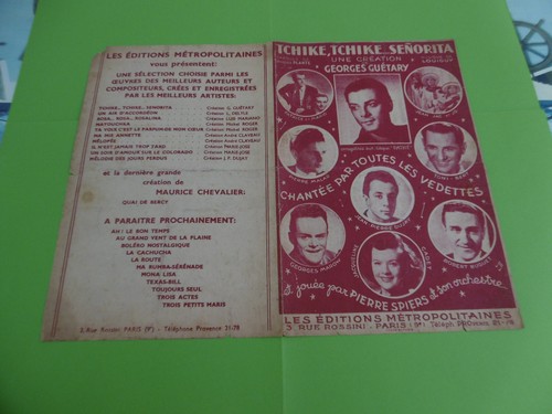 Ancienne partition tchike - partition,,